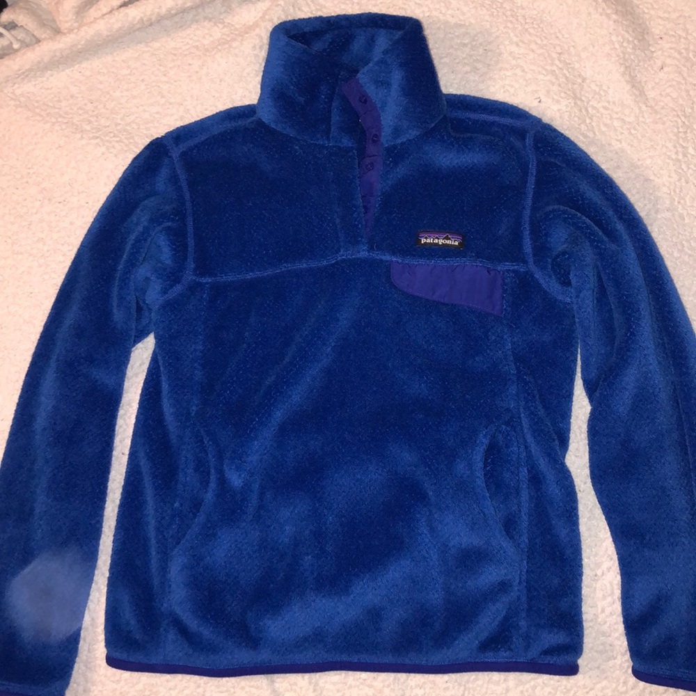 Blue Patagonia Re-Tool Snap-T Pullover